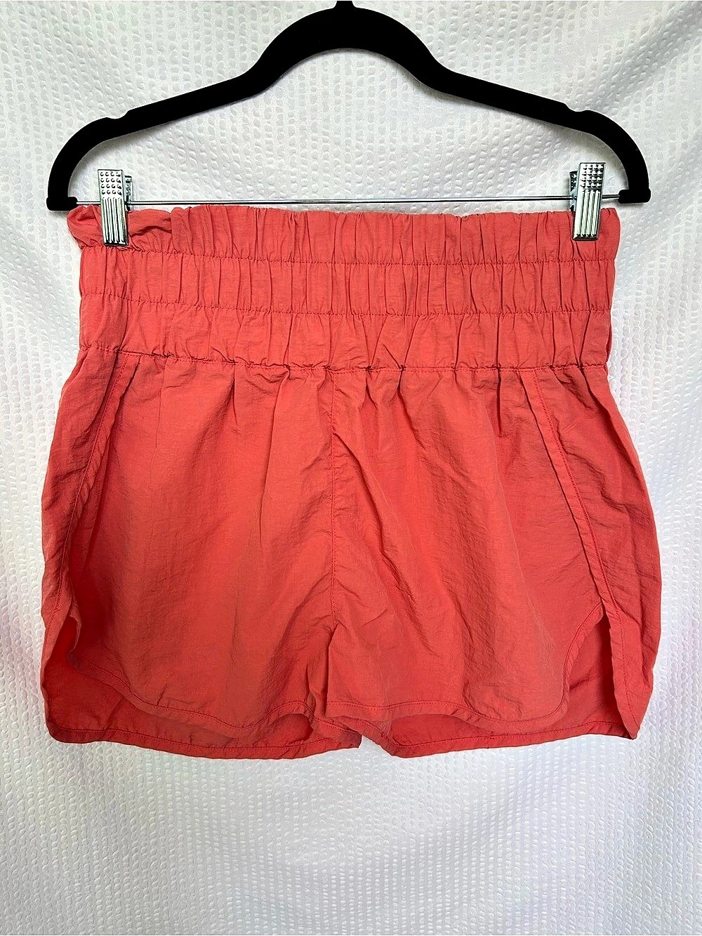 ZENANA Athletic Shorts in Coral Pink Orange Size Large Like New